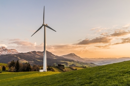 a windmill creating sustainable energy