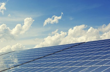 solar panels generating energy
